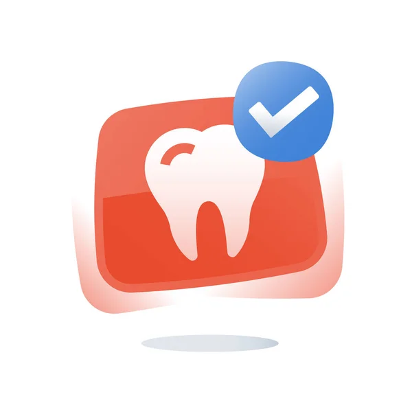 Concept de soins dentaires, contrôle préventif, blanchiment des dents, hygiène et traitement, service de stomatologie — Image vectorielle