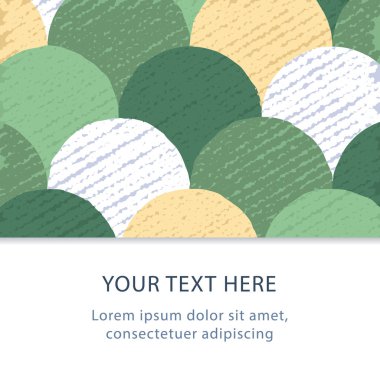 Soyut düz arka plan, renkli daireler desen, yaratıcı zemin, illüstrasyon vektör