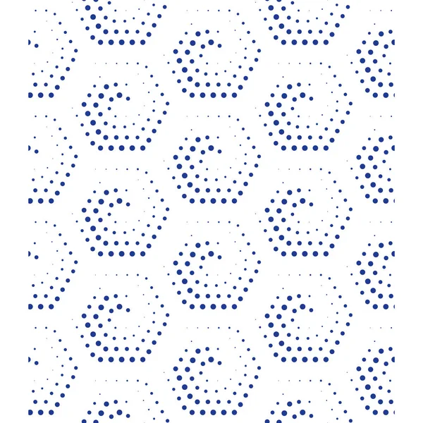 Subtle pattern with dotted hexagons — Stock Vector