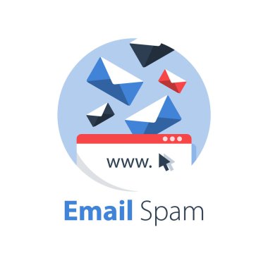 E-posta yönetimi, spam mektupları düşen, overfull gelen kutusu