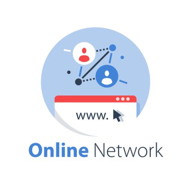 Online ağ, insan bağlantısı, uzak çalışma, halkla ilişkiler