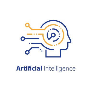 Yapay zeka kavramı, makine öğrenimi, robot teknolojisi ve yenilik, beceri geliştirme atölyesi