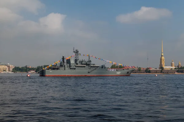 Deniz Kuvvetleri Rusya, Saint-Petersburg, Neva Nehri gün,