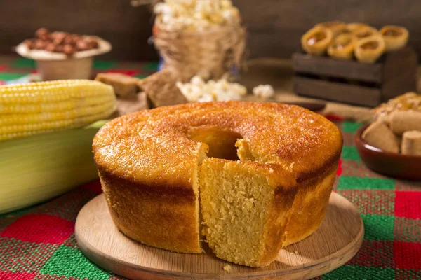 Mesa Fiesta Brasileña Junina — Foto de Stock