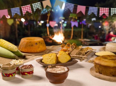 Brezilyalı festa junina tablosu.