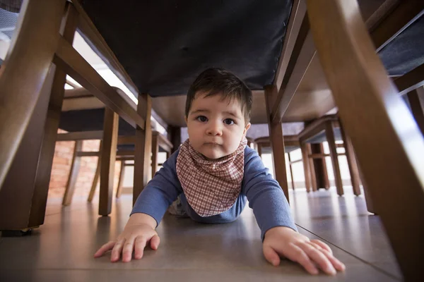 Beautiful Baby Boy Table — Stock Photo, Image