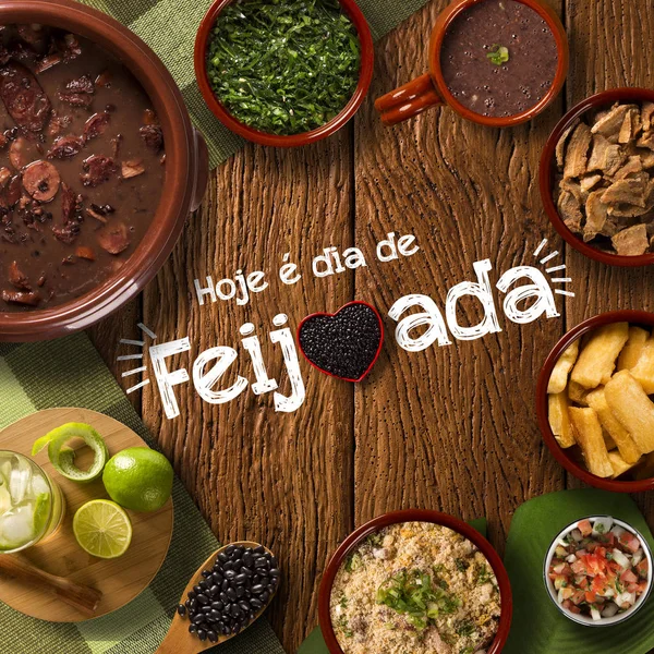 Brezilyalı Feijoada yemek. 