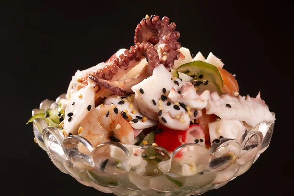 Ceviche Mariscos Plato Típico Del Perú — Foto de Stock