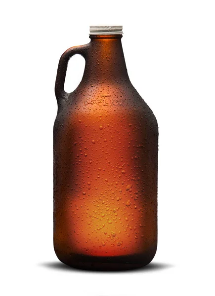 Homebrew пива в Growler — стокове фото