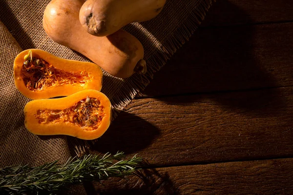 Unas Calabazas Paulistan Sobre Una Madera —  Fotos de Stock