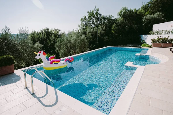 Deslatable toy pool floating unicorn — Stok Foto