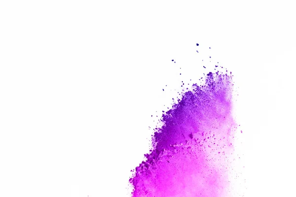 Colorful Powder Explosion White Background Colorful Cloud Isolate Background Colorful — Stock Photo, Image