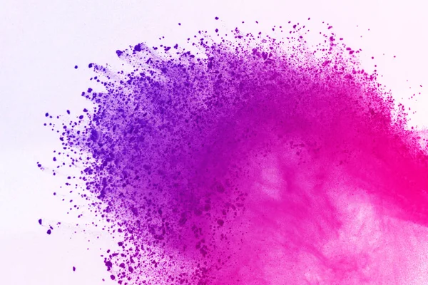 Färgade Pulver Explosion Vit Bakgrund Multicolor Pulver Mulat Isolera Färgglada — Stockfoto