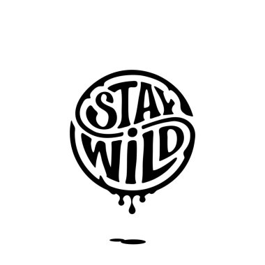 Vahşi daire mürekkep siyah vektör çizim kal