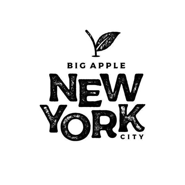 New York big apple print Illustration vectorielle — Image vectorielle