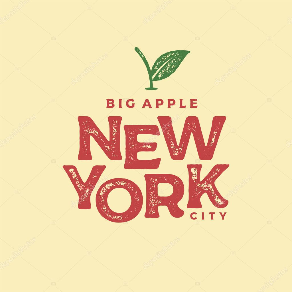 New York city typography design. For apparel, t-shirt, print, home decor elements, greeting card, poster. Vector illustration