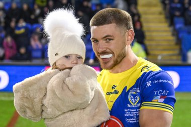 Warrington Wolves 'dan Danny Walker, 3. Betfred Süper Ligi karşılaşması öncesinde Warrington Wolves Castleford Tigers' a karşı Halliwell Jones Stadyumu, Warrington, İngiltere, 1 Mart 202