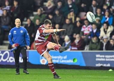 Wigan Warriors 'dan Harry Smith, Wigan' ın 1 Mart 202 'de Wigan, Wigan Stadyumu' ndaki Wigan Warriors 'a karşı oynadığı 3.