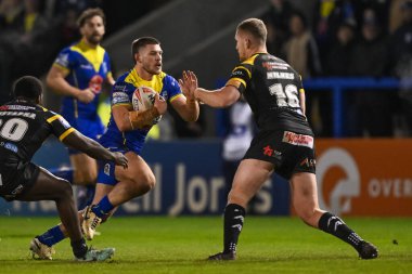 Warrington Wolves 'tan Danny Walker 3. Betfred Süper Lig karşılaşmasında Warrington Wolves Castleford Tigers' a karşı Halliwell Jones Stadyumu, Warrington, İngiltere, 1 Mart 202