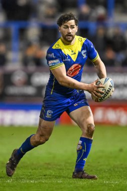 Toby King of Warrington Wolves makes a break during the Betfred Super League Round 3 match Warrington Wolves vs Castleford Tigers at Halliwell Jones Stadium, Warrington, United Kingdom, 1st March 202 clipart
