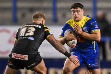 Warrington Wolves 'tan Joe Philbin 3. Betfred Süper Lig karşılaşmasında Warrington Wolves Castleford Tigers' a karşı Halliwell Jones Stadyumu, Warrington, İngiltere, 1 Mart 202