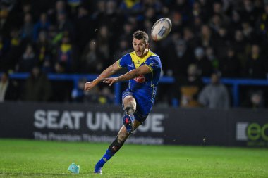 Warrington Wolves 'tan Stefan Ratchford, 1 Mart 202' de İngiltere 'nin Warrington kentinde oynanan Betfred Süper Lig 3. Raundunda Warrington Wolves - Castleford Tigers maçında gol attı.