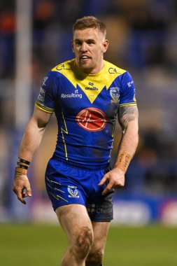 Warrington Wolves 'tan Matt Dufty 3. Betfred Süper Lig karşılaşmasında Warrington Wolves Castleford Tigers' a karşı Halliwell Jones Stadyumu, Warrington, İngiltere, 1 Mart 202