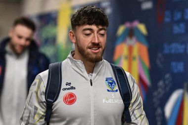 Warrington Wolves 'tan Matty Ashton, 1 Mart 202' de İngiltere 'nin Warrington şehrindeki Halliwell Jones Stadyumu' nda oynanan Warrington Wolves - Castleford Tigers maçında geldi.