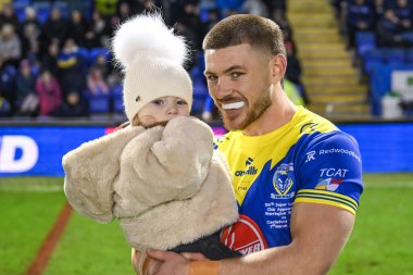 Warrington Wolves 'dan Danny Walker, 3. Betfred Süper Ligi karşılaşması öncesinde Warrington Wolves Castleford Tigers' a karşı Halliwell Jones Stadyumu, Warrington, İngiltere, 1 Mart 202