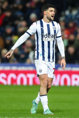 West Bromwich Albion 'dan Alex Mowatt Sky Bet Şampiyonası maçı sırasında West Bromwich Albion, Coventry City' ye karşı The Hawthorns, West Bromwich, İngiltere, 1 Mart 202