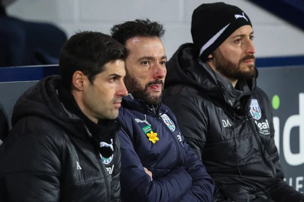 Carlos Corbern Manager West Bromwich Albion Durante Sky Bet Championship — Foto de Stock