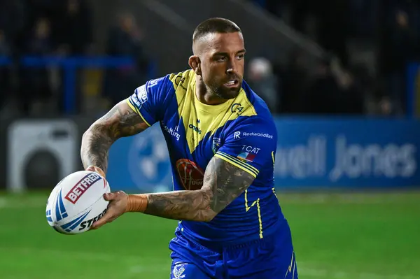 Paul Vaughan Dei Warrington Wolves Nella Sessione Riscaldamento Pre Partita — Foto Stock