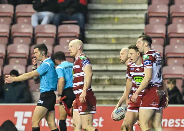 Wigan Warriors Dan Liam Marshall Mart 202 Wigan Ngiltere Deki — Stok fotoğraf