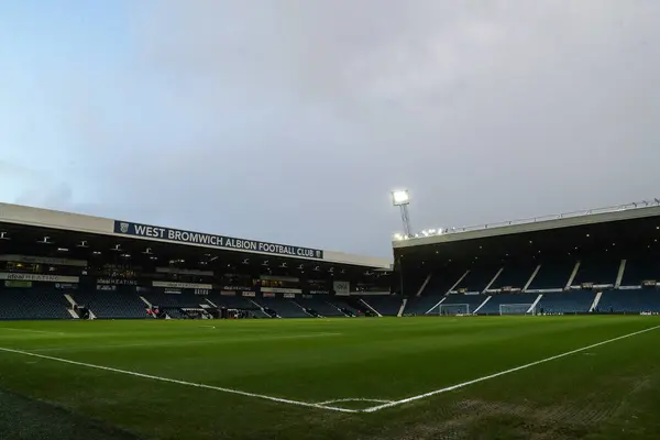 Una Vista General Dentro Hawthorns Hogar West Bromwich Albion Antes —  Fotos de Stock