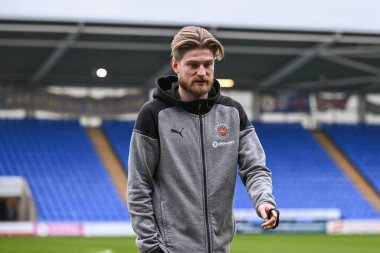 Blackpool takımından Hayden Coulson, 2 Mart 202 'de İngiltere' de Croud Meadow, Shrewsbury 'de Shrewsbury Town' a karşı oynanan Sky Bet 1 karşılaşmasında öne geçti.