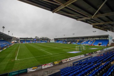 Shrewsbury Kasabası, Shrewsbury Ligi 1 maçı sırasında Croud Meadow, Shrewsbury, İngiltere, 2 Mart 202 'de Blackpool' a karşı