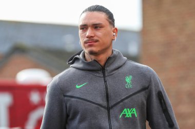 Liverpool 'dan Darwin Nez, İngiltere' nin Nottingham Ormanı 'nın Liverpool' a karşı oynadığı 2 Mart 2024 tarihli Premier Lig karşılaşması öncesinde geldi.
