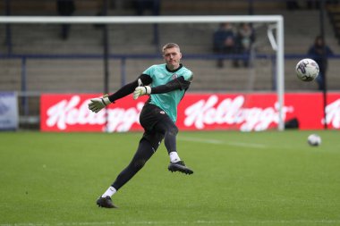 Barnsley 'den Rogan Ravenhill 2 Mart 202' de Adams Park 'ta Wycombe Wanderers-Barnsley maçında maç öncesi ısınma maçında