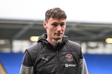 Blackpool 'dan Matty Virtue, 2 Mart 202' de İngiltere 'de Croud Meadow, Shrewsbury' de oynanan Sky Bet 1 maçı öncesinde geldi.