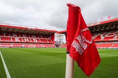 Nottingham Forest 'ın yuvası olan City Ground' un genel görünümü, Premier League karşılaşması öncesinde Nottingham Forest Liverpool 'a karşı City Ground, Nottingham, İngiltere, 2 Mart 202
