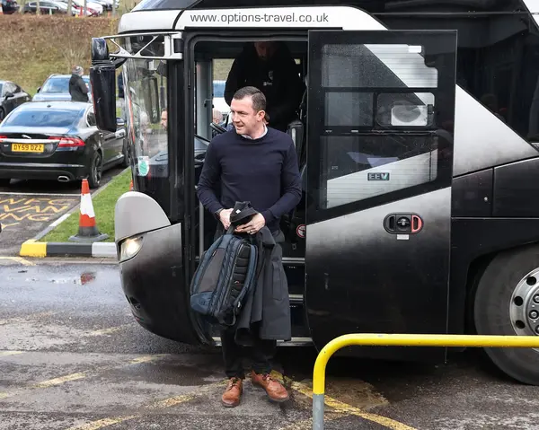 Neill Collins Head Coach Barnsley Arrives Sky Bet League Match — Stock Photo, Image