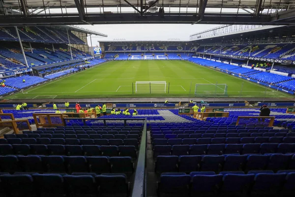 Dentro Del Estadio Antes Del Partido Premier League Everton West —  Fotos de Stock