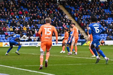 Blackpool 'dan Karamoko Dembele, 2 Mart 202' de Croud Meadow, Shrewsbury, İngiltere 'de oynanan Sky Bet League 1 karşılaşmasında 0-1 berabere kaldı.