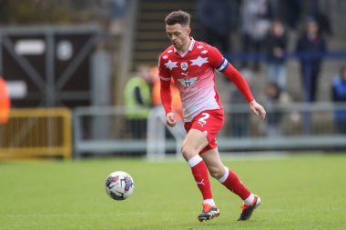 Barnsley 'den Jordan Williams 2 Mart 202' de Adams Park, High Wycombe 'da Wycombe Wanderers' a karşı oynanan Sky Bet 1 karşılaşmasında topa vuruyor.