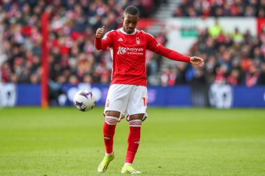 Nottingham Ormanı 'ndan Callum Hudson-Odoi, Nottingham Forest' ın Liverpool 'a karşı oynadığı 2 Mart 202' de İngiltere 'nin Nottingham şehrinde oynanan Premier League maçında tepki gösterdi.