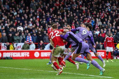 Liverpool 'dan Darwin Nez Premier Lig maçında Nottingham Forest Liverpool' a karşı City Ground, Nottingham, İngiltere 'de 2 Mart 2024' te 0-1 'lik skorla gol attı.