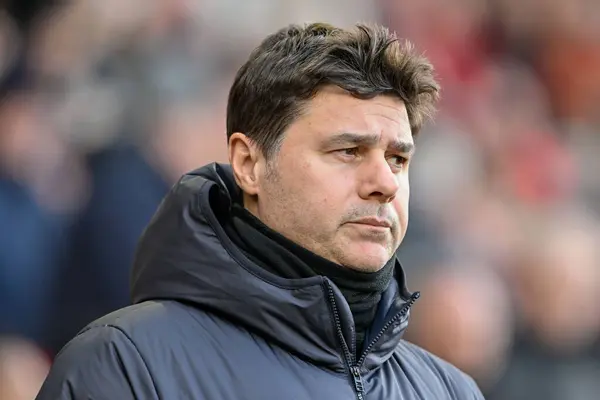 Mauricio Pochettino Manager Chelsea Ahead Kick Premier League Match Brentford — Stock Photo, Image