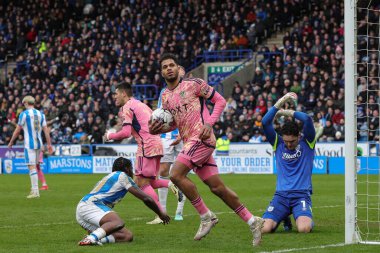 Leeds United takımından Georgina Rutter, 2 Mart 202 'de John Smith Stadyumu, Huddersfield' da oynanan Sky Bet Şampiyonası ikinci yarısındaki Leeds United maçında Leeds United 'ın gol skorunu kutluyor.