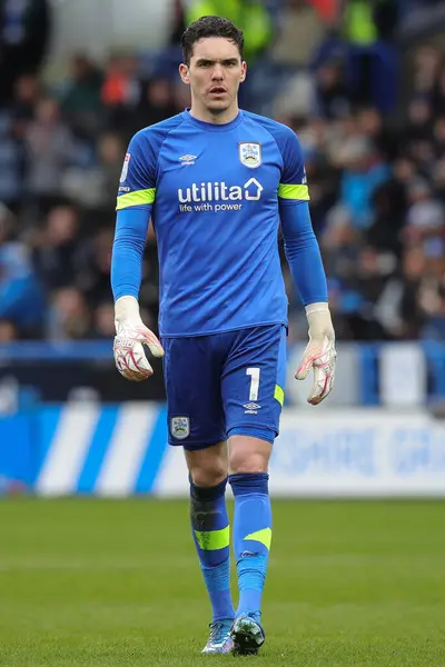 Lee Nicholls Huddersfield Town Durante Partita Del Sky Bet Championship — Foto Stock