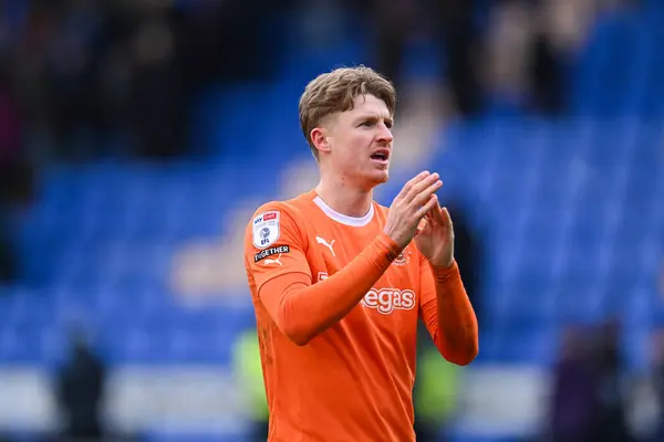 George Byers Blackpool Applauds Fans End Sky Bet League Match — Stock Photo, Image